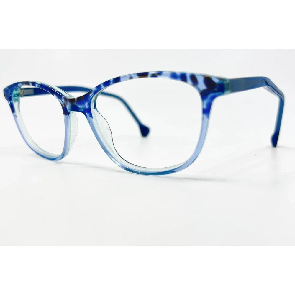 Lisa Loeb Eyewear Glasses Womens Blue Sky Ice Cream 15 Cat Eye 49-15-130